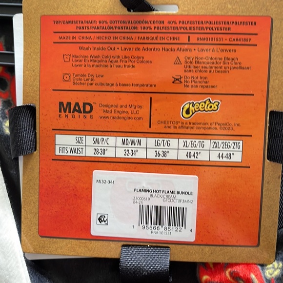 COPY - 🔥🔥Flamin Hot Cheetos Unisex Men’s Lounge pajamas pant Size -Small NWT - Picture 10 of 12